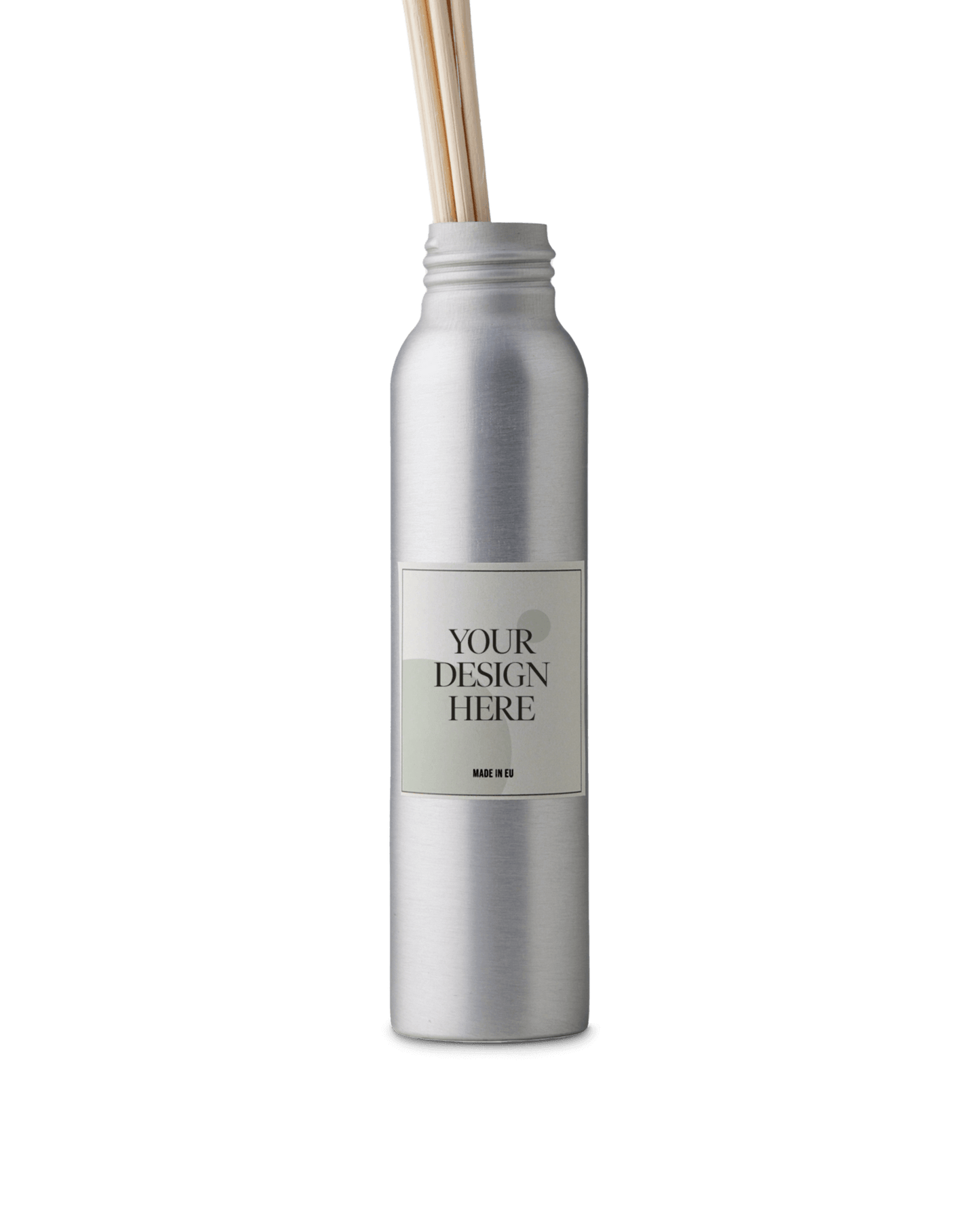 Diffuser in matt silver aluminum bottle