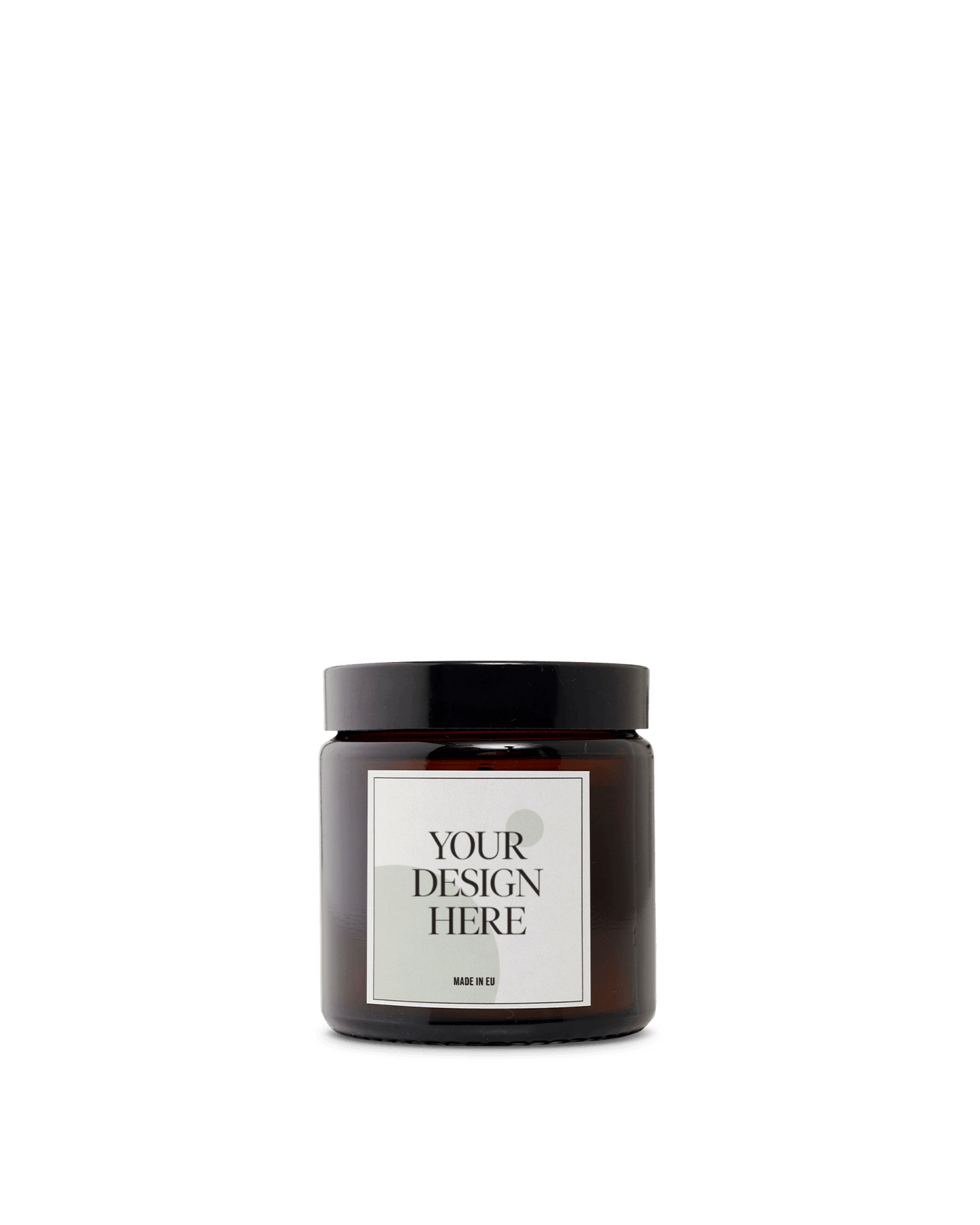 Soy wax candle in amber glass jar 100ml