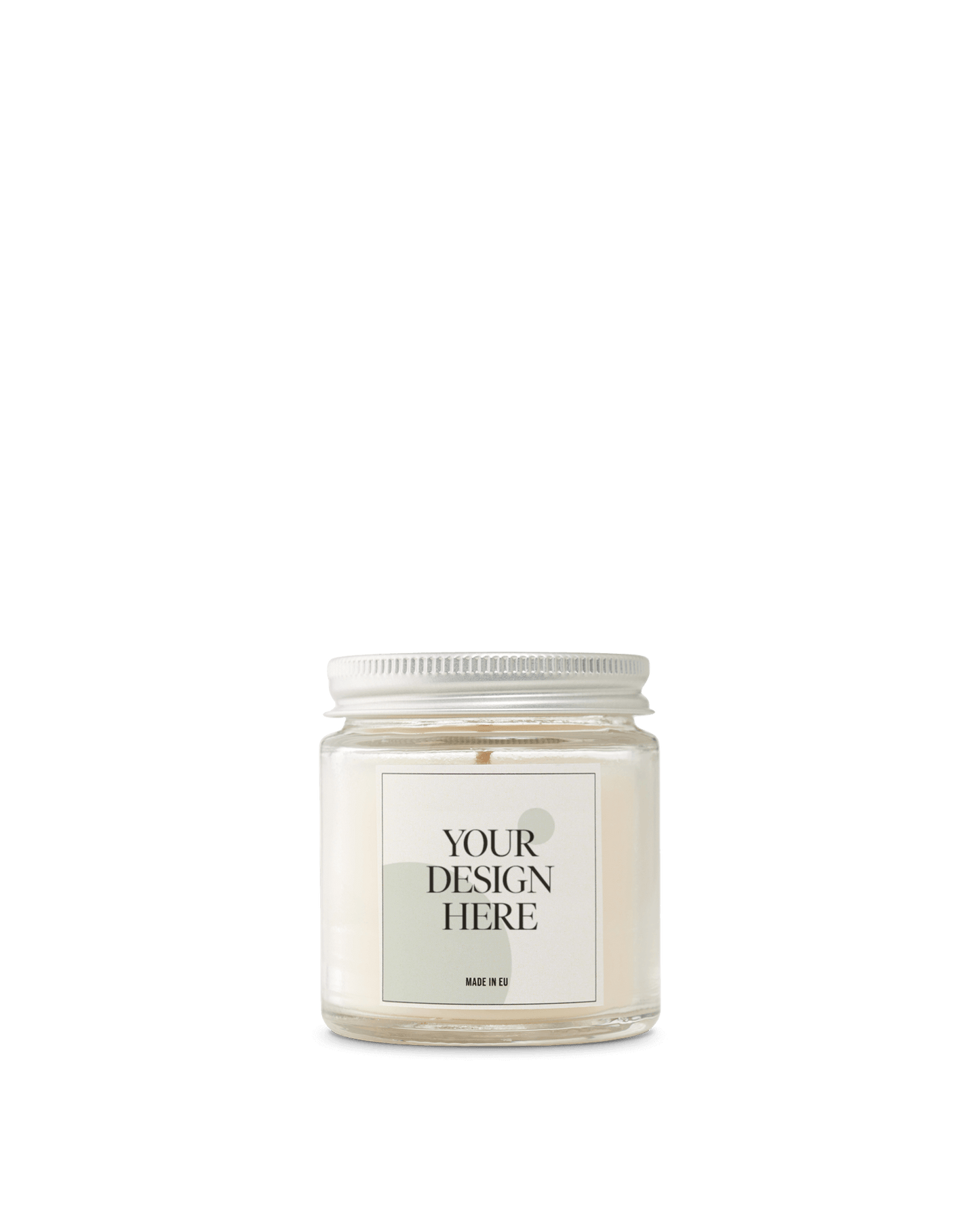 Soy wax candle in clear glass jar 100ml
