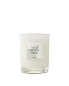Soy wax candle in white glass votive 200ml