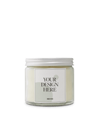 Soy wax candle in clear glass jar 250ml