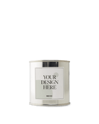 Soy wax candle in a metal can