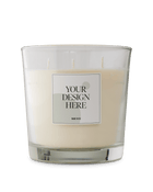 3-wick soy wax candle in clear glass votive 800ml