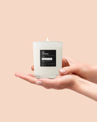 Soy wax candle in white glass votive 200ml